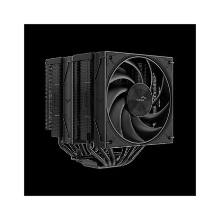 SAMA A60B Black 2x120mm MONO Fan Kule Tipi Hava Soğutma 6 adet Gelişmiş Siyah Kaplamalı Bakır Isı Borusu CPU Fan (AMD ve INTEL Tüm işlemciler ile uyumlu)(1923)