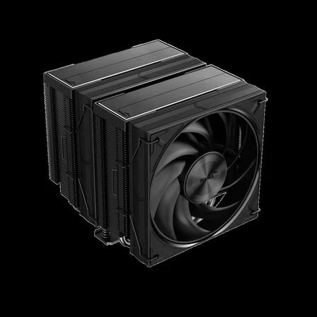SAMA A60B Black 2x120mm MONO Fan Kule Tipi Hava Soğutma 6 adet Gelişmiş Siyah Kaplamalı Bakır Isı Borusu CPU Fan (AMD ve INTEL Tüm işlemciler ile uyumlu)(1923)