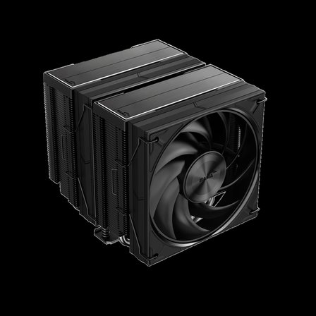 SAMA A60B Black 2x120mm MONO Fan Kule Tipi Hava Soğutma 6 adet Gelişmiş Siyah Kaplamalı Bakır Isı Borusu CPU Fan (AMD ve INTEL Tüm işlemciler ile uyumlu)(1923)