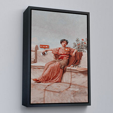 Altın Çerçeveli Günümüz İlişkileri Duvar Tablosu