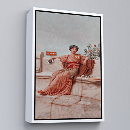 Altın Çerçeveli Günümüz İlişkileri Duvar Tablosu