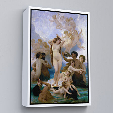 Altın Çerçeveli Venüs'ün Doğuşu La Naissance de Vénus Duvar Tablosu