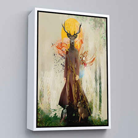 Altın Çerçeveli Volker Rossenbach'in Ormanın Efendisi İsimli Tablosu