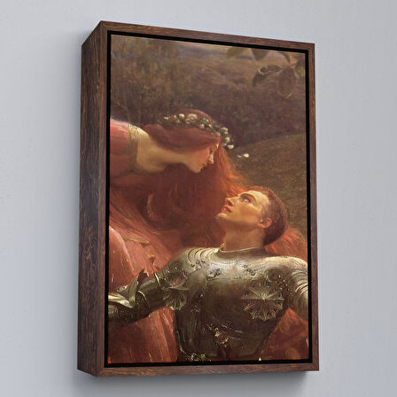 Altın Çerçeveli Merhametsiz Kadın Duvar Tablosu