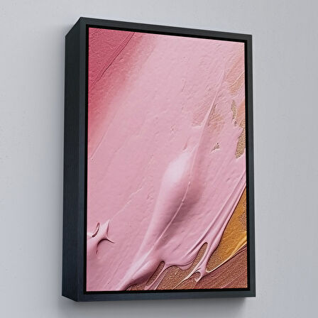 Siyah Çerçeveli Yağlıboya Görünümlü Modern Tablo