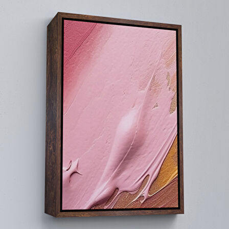 Siyah Çerçeveli Yağlıboya Görünümlü Modern Tablo