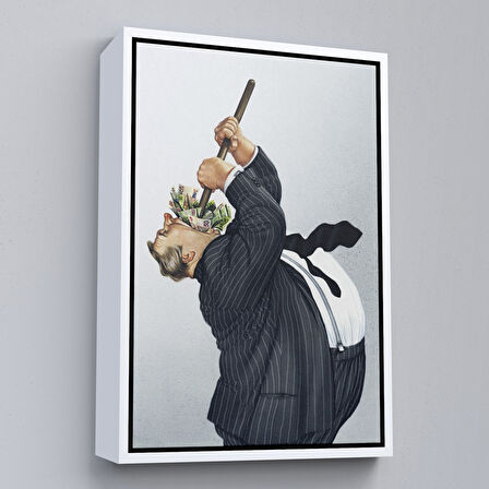 Beyaz Çerçeveli Günümüz Patronları, Sermaye Sahipleri Dekoratif Duvar Tablosu