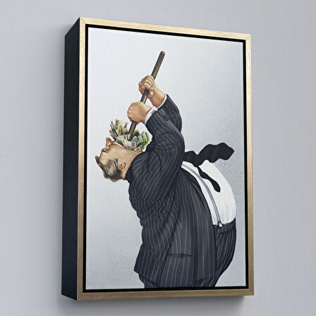 Beyaz Çerçeveli Günümüz Patronları, Sermaye Sahipleri Dekoratif Duvar Tablosu