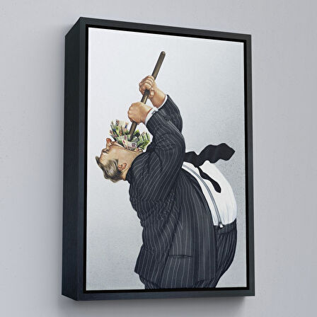 Beyaz Çerçeveli Günümüz Patronları, Sermaye Sahipleri Dekoratif Duvar Tablosu