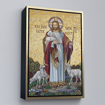 Altın Çerçeveli Cennetin ve Sonsuzluğun Yeşil Otlakları Duvar Tablosu, Büyük Gregory