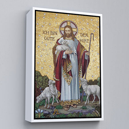 Altın Çerçeveli Cennetin ve Sonsuzluğun Yeşil Otlakları Duvar Tablosu, Büyük Gregory