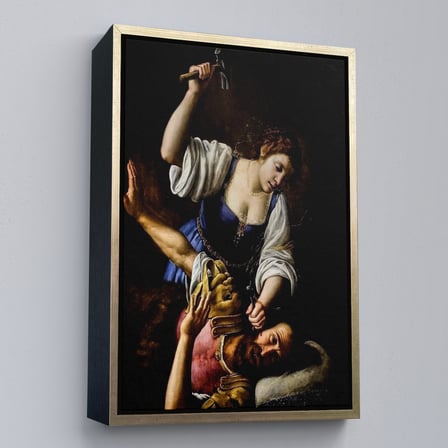 Beyaz Çerçeveli Giuseppe Vermiglio'un Jael and Sisera İsimli Eseri Dekoratif Duvar Tablosu