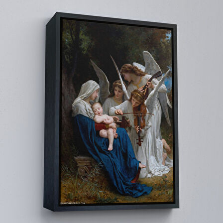 Altın Çerçeveli Song of the Angels, Meleklerin Şarkısı Dekoratif Duvar Tablosu