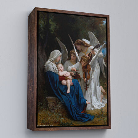 Altın Çerçeveli Song of the Angels, Meleklerin Şarkısı Dekoratif Duvar Tablosu