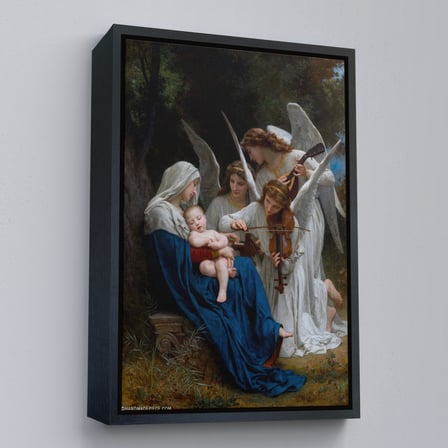 Kahverengi Çerçeveli Song of the Angels, Meleklerin Şarkısı Dekoratif Duvar Tablosu
