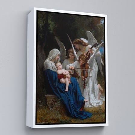 Kahverengi Çerçeveli Song of the Angels, Meleklerin Şarkısı Dekoratif Duvar Tablosu