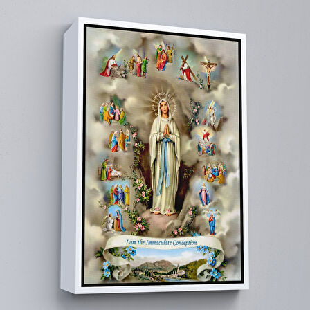 Siyah Çerçeveli Hristiyan Doğum Duvar Tablosu