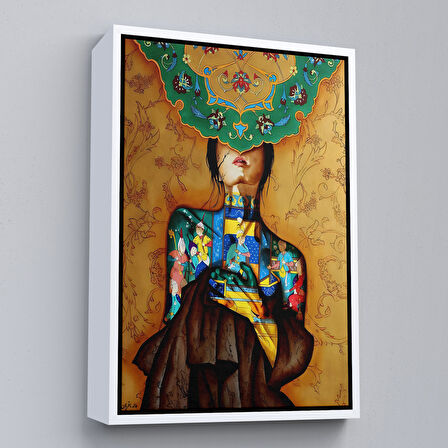 Siyah Çerçeveli Ukrayna Temalı Dekoratif Duvar Tablosu