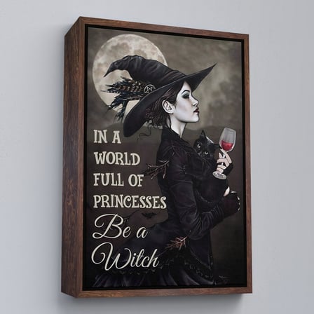 Altın Çerçeveli İn a World Full Of Princsses Be a Witch, Prensesle Dolu Bir Dünyada Cadı Ol Tablo
