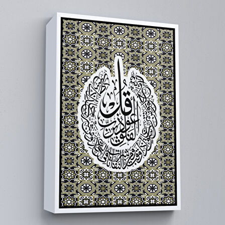 Beyaz Çerçeveli Felak Süresi Tablo