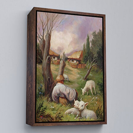 Beyaz Çerçeveli Nasıl Bakarsan Öyle Görürsün, Sürreal Duvar Tablosu