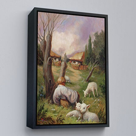 Kahverengi Çerçeveli Nasıl Bakarsan Öyle Görürsün, Sürreal Duvar Tablosu