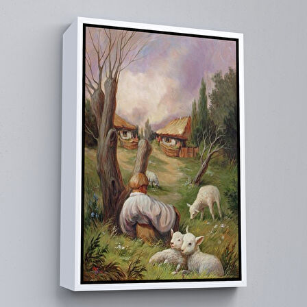 Kahverengi Çerçeveli Nasıl Bakarsan Öyle Görürsün, Sürreal Duvar Tablosu