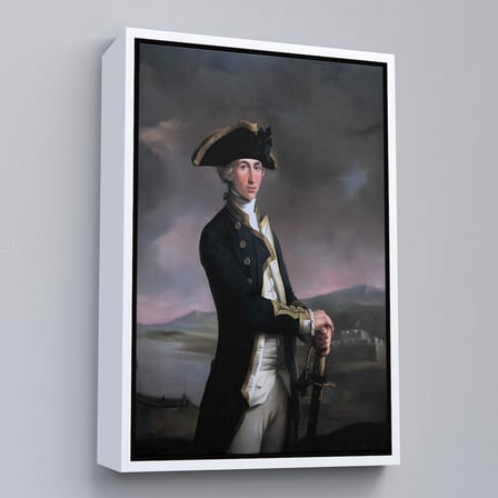 Altın Çerçeveli İngiliz Amiral Horatio Nelson Dekoratif Duvar Tablosu