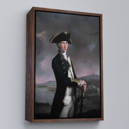 Altın Çerçeveli İngiliz Amiral Horatio Nelson Dekoratif Duvar Tablosu