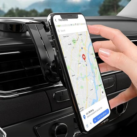 FLOVEME Manyetik Dashboard Mıkantıslı Araç Telefon Tutucu-(5775) — Renk: Siyah