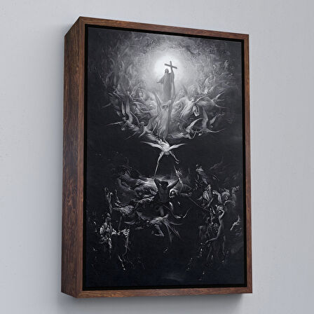 Kahverengi Çerçeveli Hıristiyanlığın Paganizme Karşı Zaferi, Michael Düşmüş Meleklerin Tümünü Dışlıyor Tablo