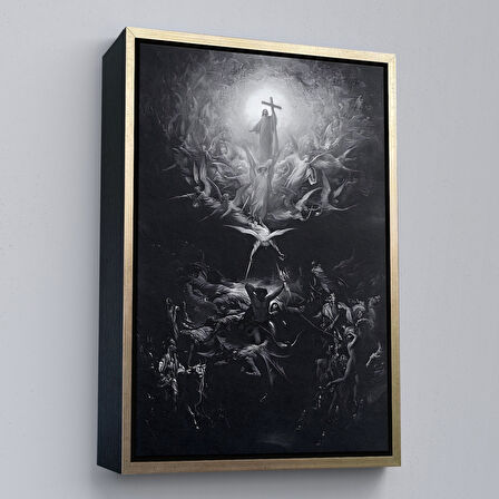 Kahverengi Çerçeveli Hıristiyanlığın Paganizme Karşı Zaferi, Michael Düşmüş Meleklerin Tümünü Dışlıyor Tablo