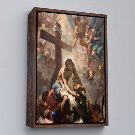 Beyaz Çerçeveli Agape Hristiyan Hediyesi Dekoratif Duvar Tablosu