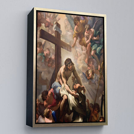 Beyaz Çerçeveli Agape Hristiyan Hediyesi Dekoratif Duvar Tablosu