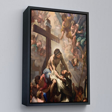 Beyaz Çerçeveli Agape Hristiyan Hediyesi Dekoratif Duvar Tablosu