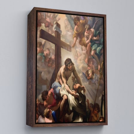 Kahverengi Çerçeveli Agape Hristiyan Hediyesi Dekoratif Duvar Tablosu