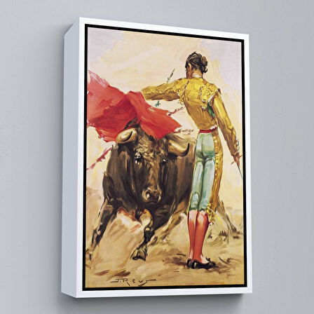 Altın Çerçeveli İspanyol Matador Duvar Tablosu