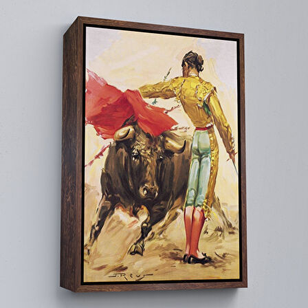 Altın Çerçeveli İspanyol Matador Duvar Tablosu