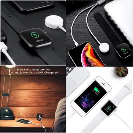 Ally 2in1 Apple Uyumlu Watch Şarj- İPhone Usb Şarj Kablosu-(5775)