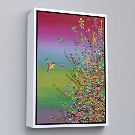 Altın Çerçeveli Gizli Bahçe Dekoatif Duvar Tablosu