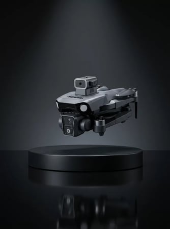 GPS Konumlandırmalı Çift Kameralı Drone Canlı Görüntü Aktarımlı