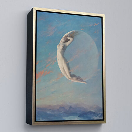 Siyah Çerçeveli Fransız Ressam Albert Aublet’in “Selene” Adlı Tablosu