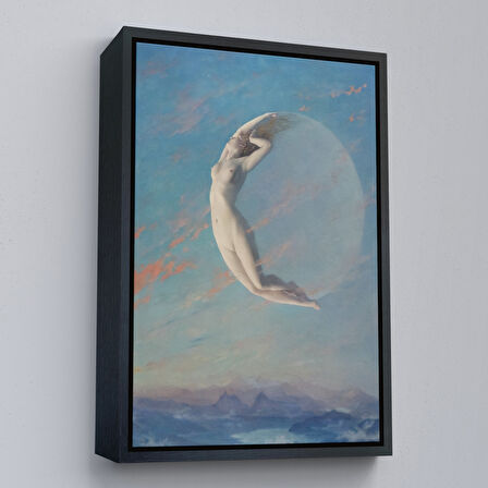 Siyah Çerçeveli Fransız Ressam Albert Aublet’in “Selene” Adlı Tablosu