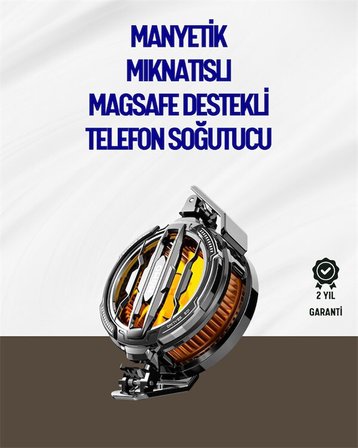 Mıknatıslı ve Aparatlı Montajlı Soğutucu Fan | Her Cihaza Uyumlu | LED Göstergeli
