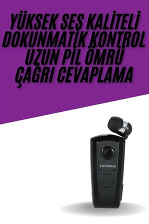 Yaka Kulaklığı Andorid Tüm Cep Telefonlarına Uyumlu Mikrofonlu Titreşimli Makaralı