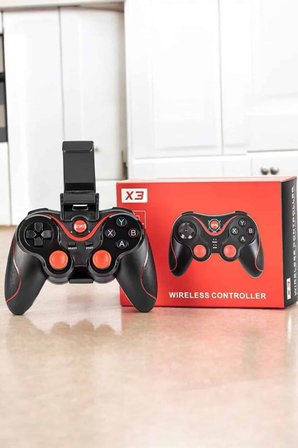 Game Stick Android Uyumlu Gamepad X3 Standlı Oyun Kolu Bluetooth Bağlantılı