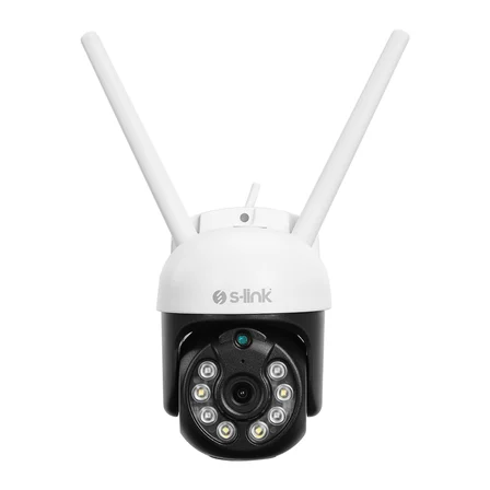 S-LINK SL-PTZ01 Akıllı Güvenlik Kamerası WiFi 3Mpix 28mm Lens 25m. Gece Görüşü Hareket algılama İki Yönlü Ses Micro SD Kartlı TUYA Yazılım(1923)