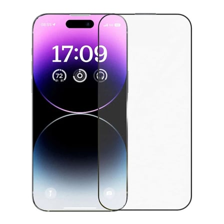 Baseus Crystalline iPhone 14 Pro için Parlama Önleyici Tempered Cam Ekran Koruyucu-(5775) — Renk: Şe
