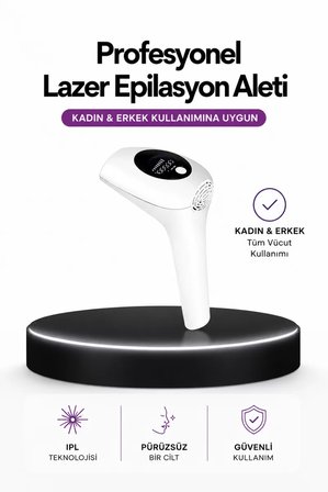 IPL Teknolojili Erkek Ve Kadın Kullanımına Uygun Lazer Epilasyon Cihaz