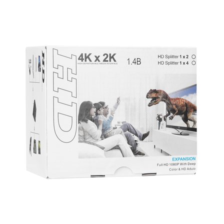 HYTECH HY-LU2 2xHDMI 2K-4K Monitör Çoklayıcı (1PC-2Monitör)(1923)